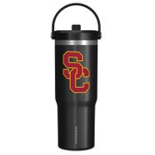 USC Trojans Black SC Interlock 32oz HydraPeak Nomad Travel Tumbler